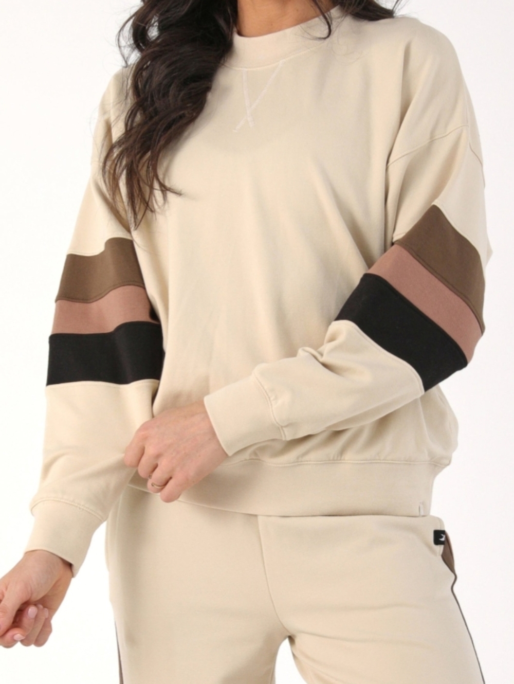 Glyder Vintage Oversized Crew Oatmilk sweatshirt Size Small NWT - Picture 2 of 8